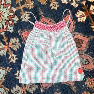 Bobo Choses Red and Blue Checkered Camisole
